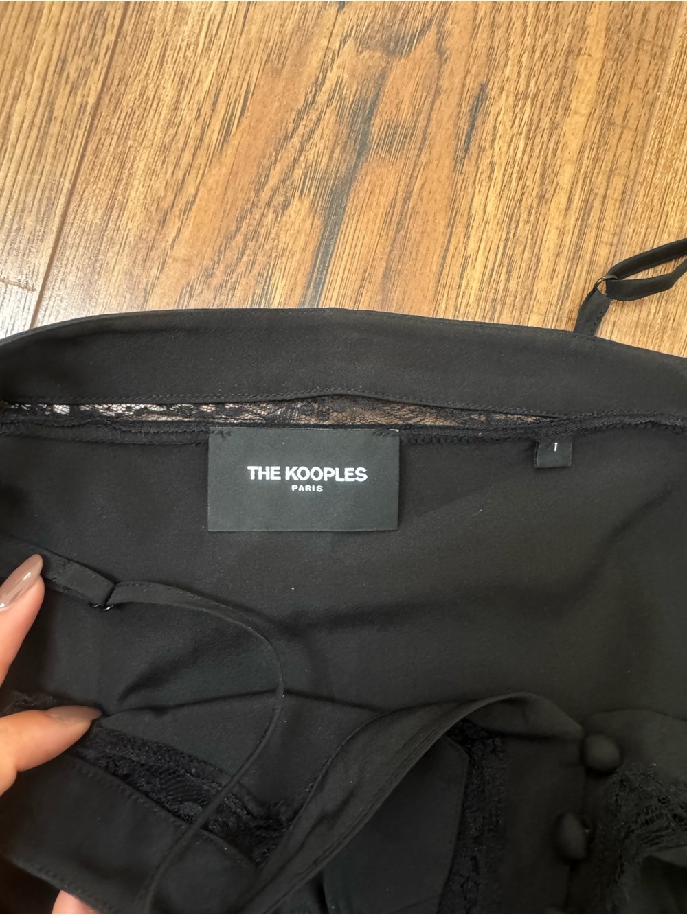 The Kooples lace trim black tank - Picture 8 of 8